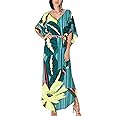 Eddoyee Loose Beach Kaftan Dresses for Women Caftan Swimsuit Cover Up