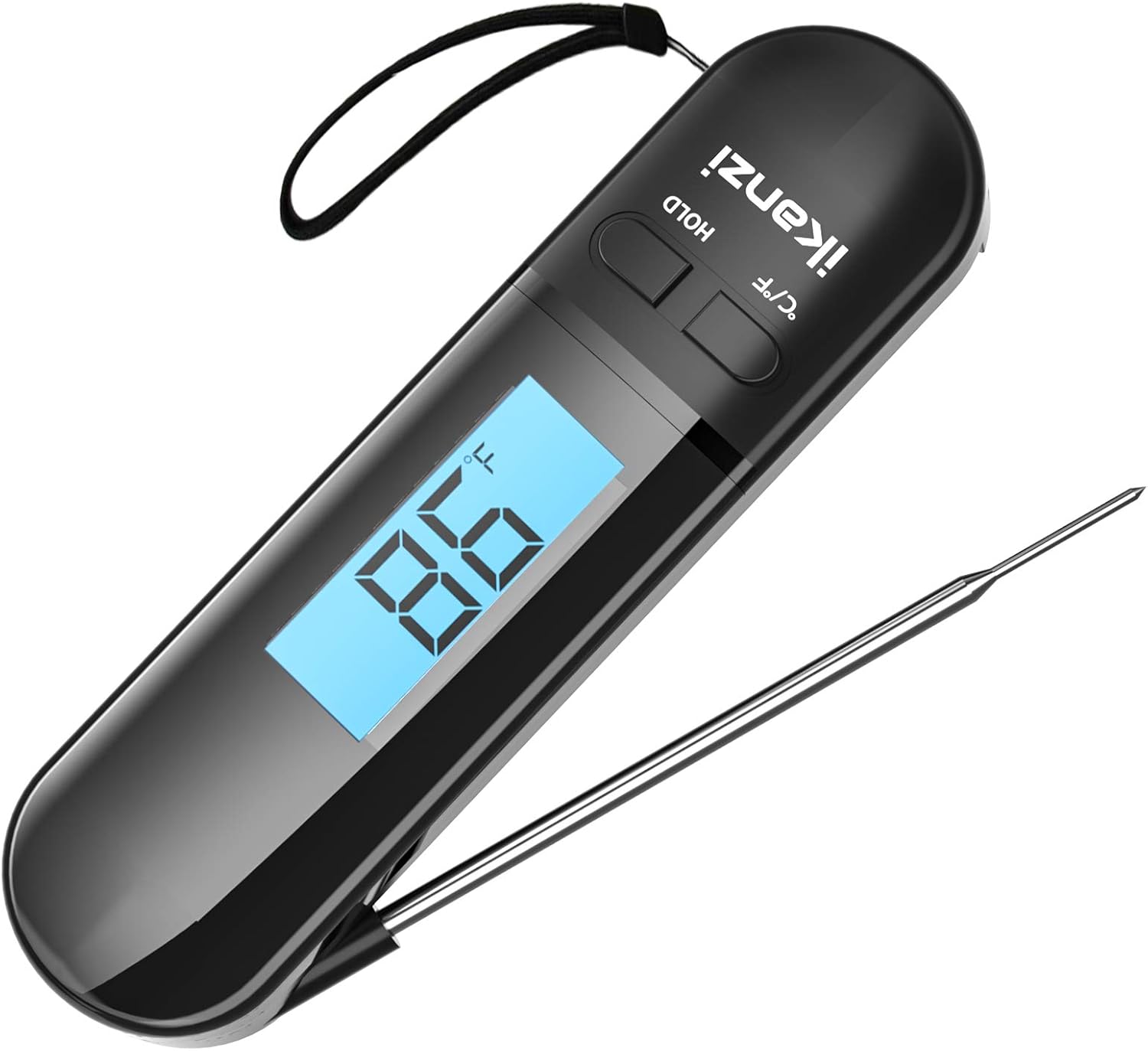 Meat Thermometer Food Thermometer Cooking Thermometer- Digital Instant Read Thermometer for Grilling/BBQ/Baking/Candy/Liquids/Oil Kitchen with Backlight LCD: Kitchen & Dining