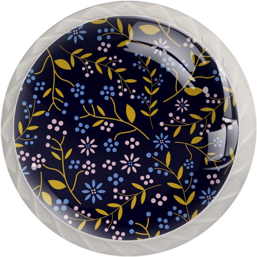 Paquete de 4 perillas de tocador, tiradores redondos de cajón con