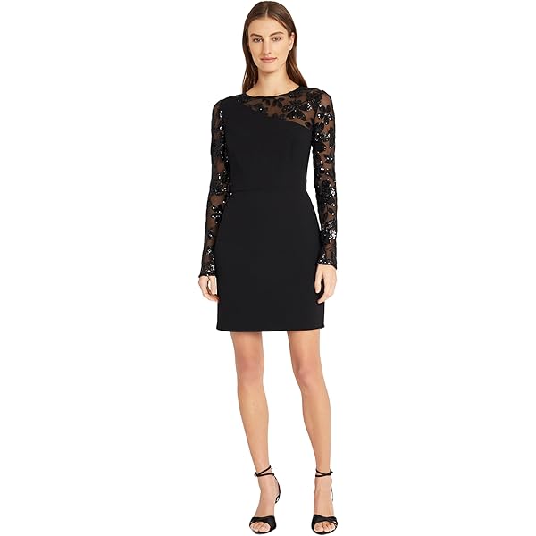 Amazon.com: Donna Ricco Lace Dress Black 4 : Clothing, Shoes & Jewelry