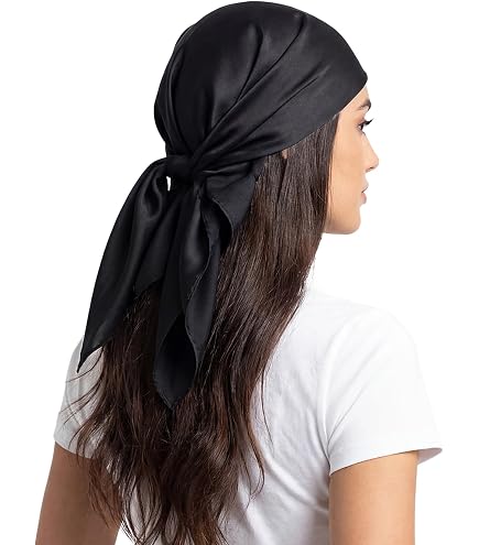 Stretch Satin Head Wrap Women\'s Hair Accessory for Protective Styling Amazon.com : rainbowstar 2 Pack Satin Hair Wrap for Sleep  main image 4
