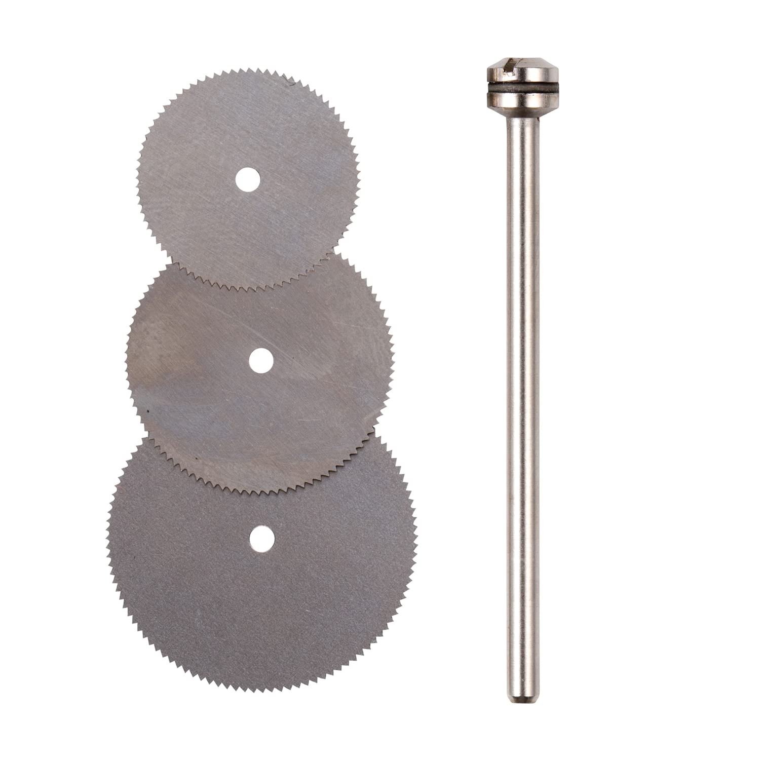 プロクソン(PROXXON) 小径丸のこ刃3種セット シャフト付 【刃物径16・19・22mm 厚み0.1mm 軸径2.35mm】 No.28830商品画像