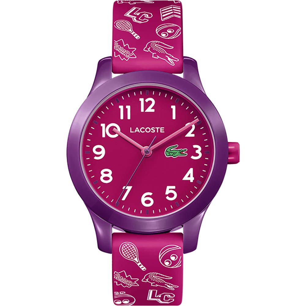 Lacoste Analogue Quartz Watch for Kids LACOSTE.12.12 KIDS Collection with Pink Silicone Bracelet - 2030012