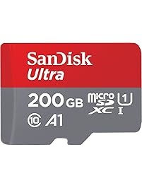 Sandisk Ultra 200GB Micro SDXC UHS-I Card with Adapter -&nbsp;100MB/s U1 A1 - SDSQUAR-200G-GN6MA
