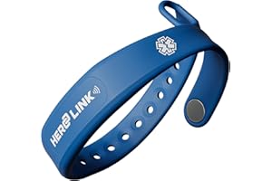 Hero Link® Medical ID Bracelet & Wellness Wristband – Adjustable Silicone, Waterproof, Heat-Resistant, Smart Band with NFC Tag for Instant Emergency Info Access