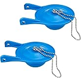 Gerber Toilet Flapper Replacement, 2 Pack 3 inch for Gerber 99-788 with 2 Toilet Handle Chains Lecyco Rubber Water Saving, Ea