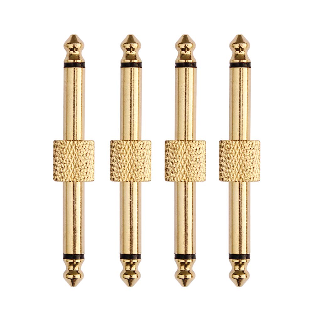 Flanger Pack of 4 Straight Pedal Coupler Effect Connector with Copper