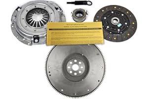 EFORTISSIMO RACING EFT HD Clutch Kit with OEM Nodular Cast Flywheel For Subaru Impreza Forester Legacy Outback - Includes EFT Racing Heavy Duty Pressure Plate & Organic Disc - Comes with 12 Month Brand Warranty
