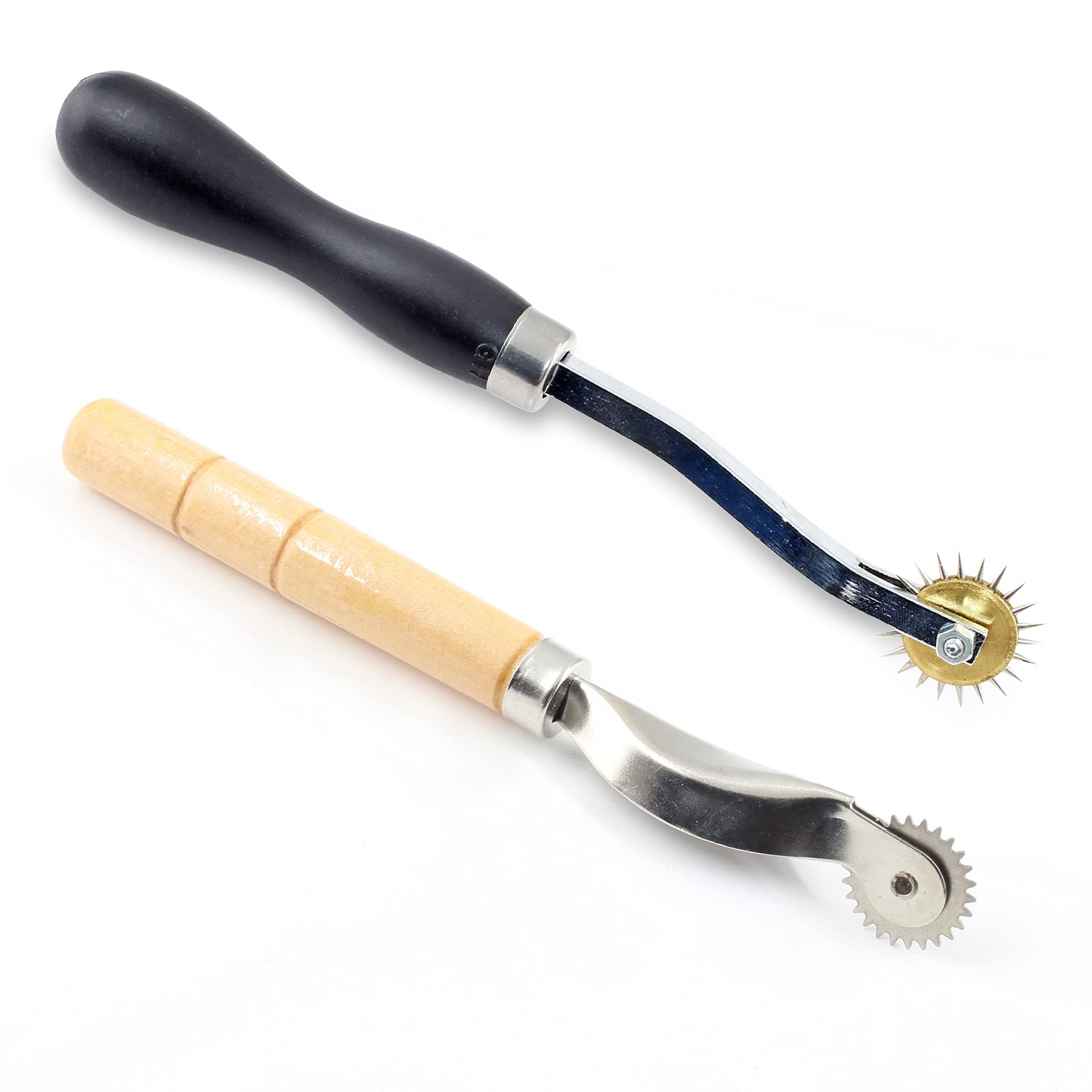 Photo 1 of Uenhoy 2 Pcs Tracing Wheel Sewing Tools, 4mm Needle Point Tracing Wheel & 2mm Serrated Tracing Wheel for Leather Sewing Craft