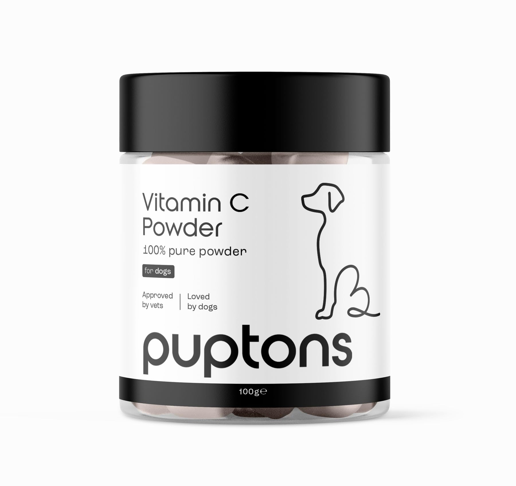 Puptons Vitamin C Powder for Dogs 100g (200 scoops) | Puptons