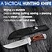 Yes4All Hunting Survival Fixed Blade Knife / Tactical Knife with Sheath – Full Tang Camping Knife Set – Hunting Dagger Knife / Tactical Dagger