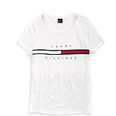 Tommy Hilfiger Women’s Adaptive Short Sleeve Signature Stripe T-Shirt with Magnetic Buttons