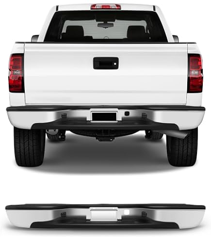 thumbnail image 2 of Chrome Rear Bumper Assembly With Corner Steps For 1999-2006 Chevy Silverado 1500 & GMC Sierra Classic 2 of 6