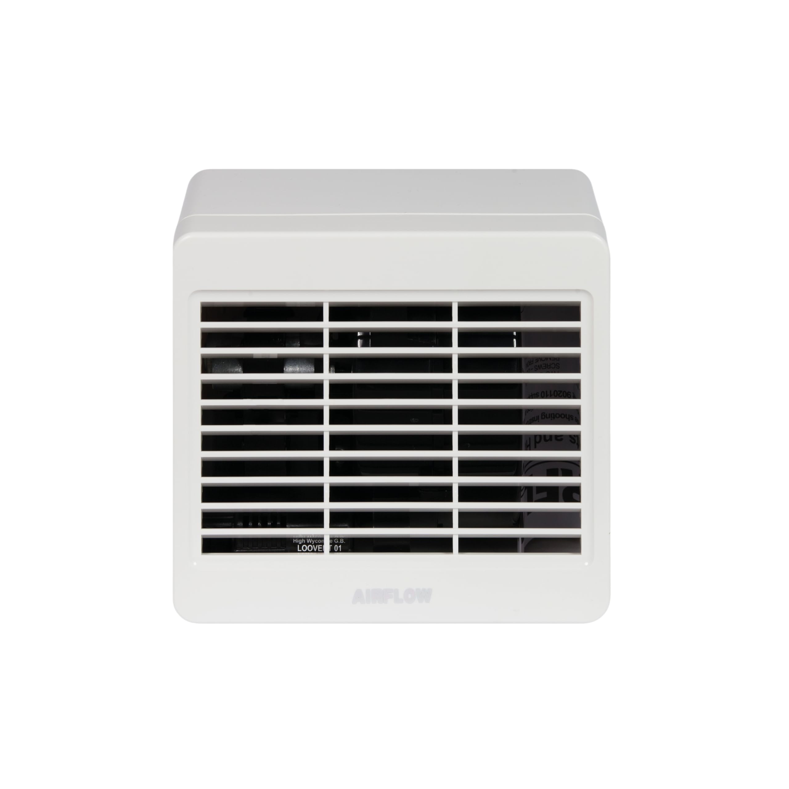 Airflow Loovent TM01-100mm/4” Extractor Fan with Adjustable Timer 5–45 Mins – Centrifugal Design, 31 l/s Airflow, Anti-Backdraught Flap, 3-Year Warranty