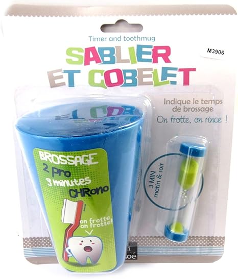 Les Tresors De Lily M3906 Tom And Zoe Hourglass Beaker Blue Amazon Co Uk Health Personal Care