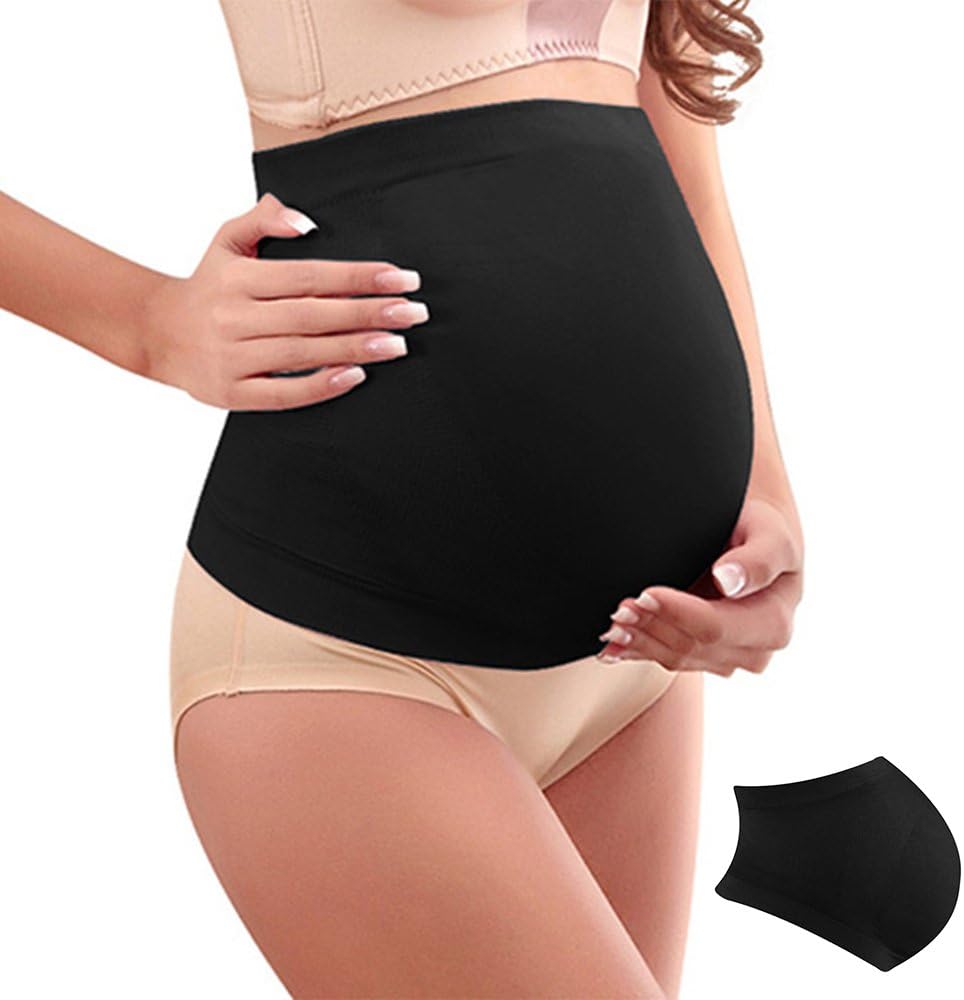ZhongYeYuanDianZiKeJi Women's Maternity Pregnancy Support Belt Waist Back Abdomen Belly Band for Pregnancy