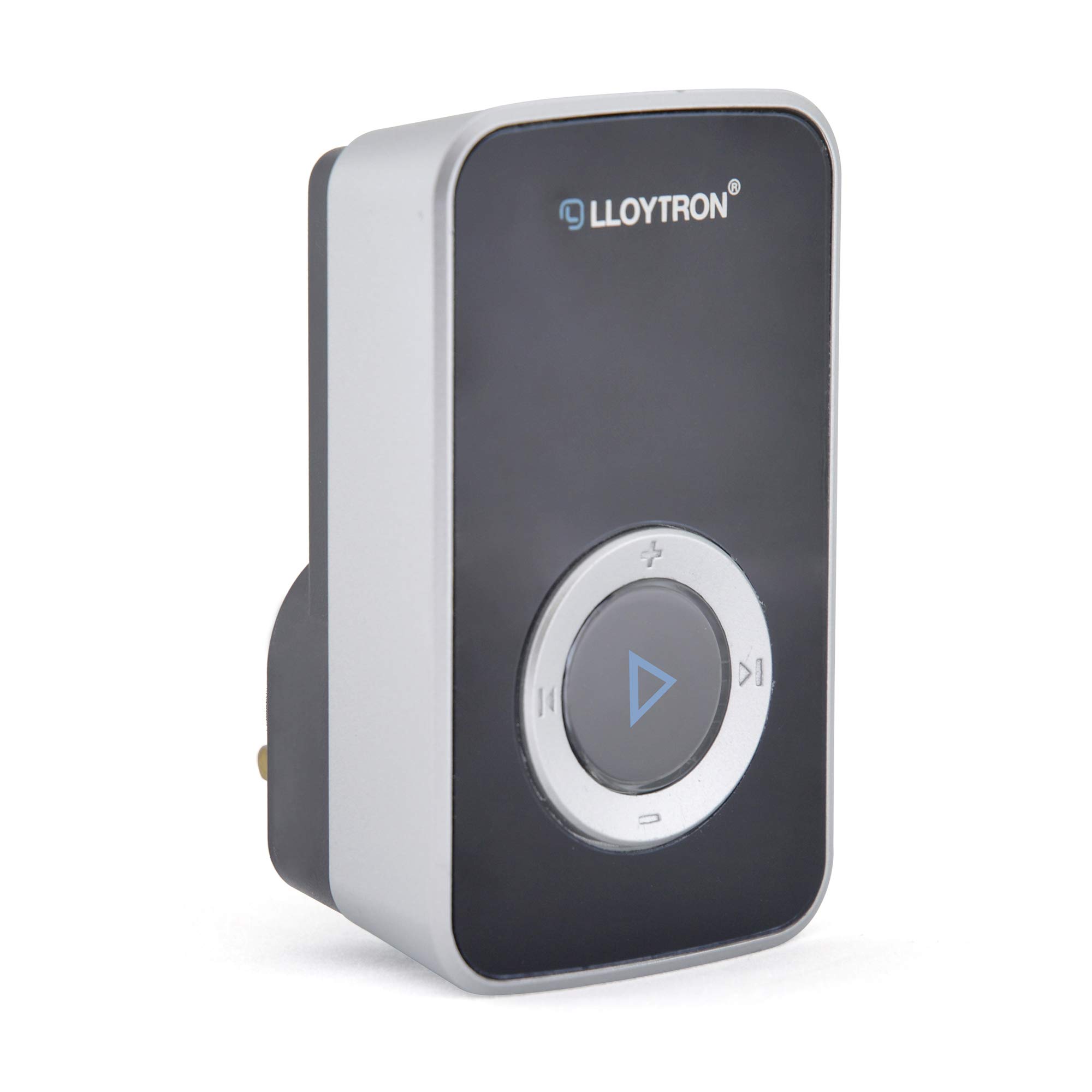 LLOYTRON® MIP System 3 Doorbell Accessory - 32 Melody Plug-in Chime Receiver - Replacement or Additional Receiver for MIP System Transmitter - 200m Wireless Range - Volume Control - B7935BK - Black