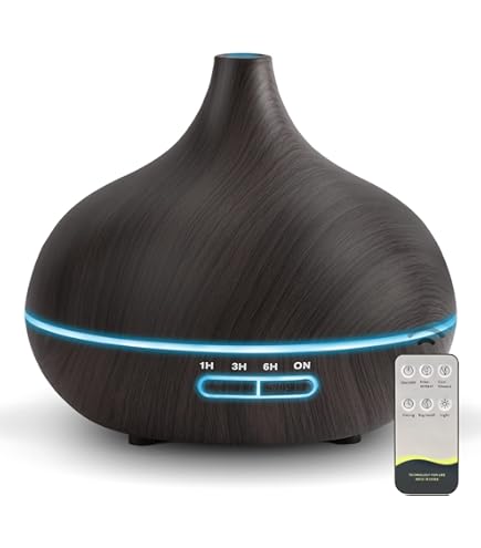 HJTHJT 500ML Essential Oil Diffuser With Remote - Large Room Humidifier, 14 Color LED Light, Quiet - View #6