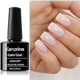 Kanorine Milky White Jelly Gel Nail Polish 10ml Soak-Off UV/LED Nude