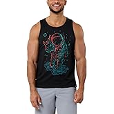 INTO THE AM Graphic Tank Tops for Men - Cool Artwork Tanks for Summer Beach Exercise Fitness S – 2XL