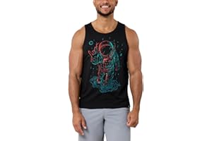 INTO THE AM Graphic Tank Tops for Men - Cool Artwork Tanks for Summer Beach Exercise Fitness S – 2XL