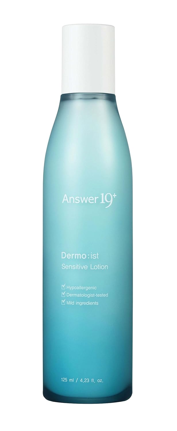 [ANSWER NINETEEN+] THEMOIST SENSITIVE LOTION 125ml / 4.41 fl. Oz - Deep Moisturizing, Soothing for The Sensitive Skin. Natural Superfood Ingredients, Panthenol, Beta Glucan, Oilve Oil, Hyaluronic Acid