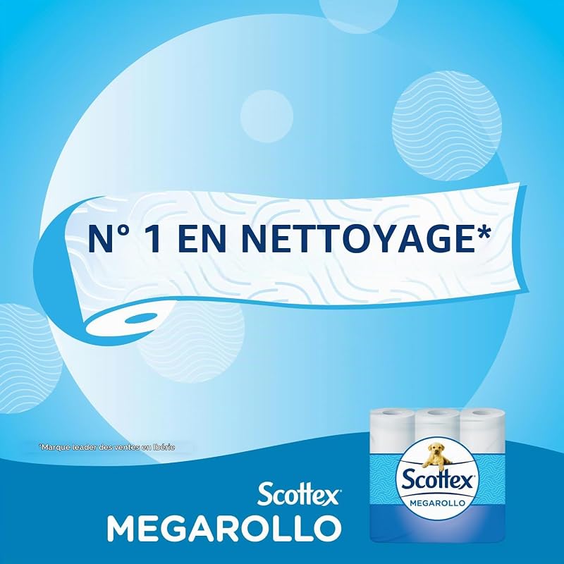 Papier hygiénique Megarollo - 48 rouleaux (Lot de 4 (12 unités))