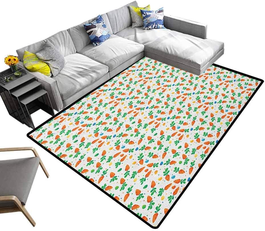 Cute Rug Easter, Rectangle Ultra Soft Area Rugs Orange