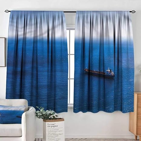 Amazon Com Anzhutwelve Nautical Print Decor Curtains Yacht In