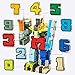 Moonio Numbers Transform Robots Toy Playset from 10 Pieces Combinate to A Big Early Learning Robot Gift for Boy (0-9 Numbers Robot)