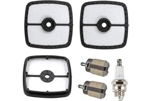 DFUERDIVN 13120507320 Fuel Filter A226001410 Air Filter & spark plug Kit for Echo SRM210 SRM225 ES-210, GT-200, GT-225, HC-150, HC-225, PAS-225 PAS-265 PB-250 PE-225 SHC-225 SRM-265 Trimmer Blower Echo 90152Y