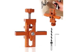 JCFANTS Cabinet Door Positioning Tool, Adjustable Cabinet Door Installation Positioner Jig, Aluminium Alloy Cabinet Doors Mounting Jig for Installing Most Frameless Cabinets for Face Frame