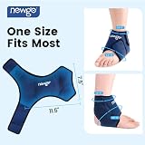 NEWGO Ankle Ice Pack Wrap Reusable Cold Hot Therapy for Ankle view 4