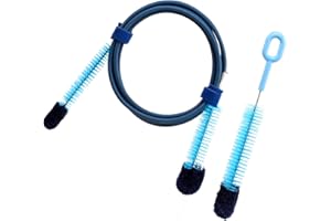 Cpap Tube Cleaning Brush and Handy Brush Flexible Long Stainless Brush (6.27 Feet) and Short Brushes (7.87 Inches) Cpap Tube 