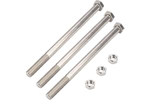 LIZEWEI Mower Spindle Blade Bolt & Hex Nut 5/8-11 X 9-1/2, for SM-52, STH-13BV, SW-13BV, Replaces 100353, 1525019-76, 1525019-76S, 5025019X76, 182248, 04001-41, 11990007