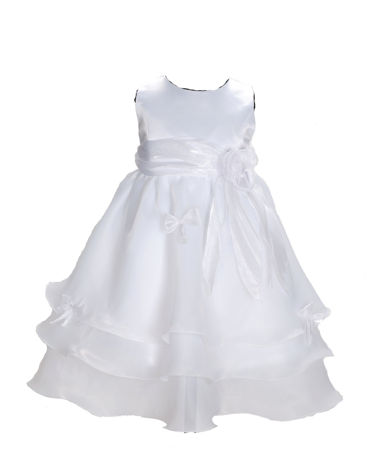 Cinda Girls Party Dress White 18-24 Months