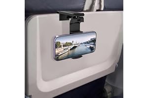 QIRUICOMY Airplane Travel Phone Holder: Hands Free Viewing with Multi-Directional Dual 360 Degree Rotation,Travel Accessories Must Haves Phone Holder for Flying,Table or Outdoor,Travel Essentials for Flying