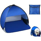 YCConcept Mini Tent for Pets Small Dog Tent for Beach Portable Pop Up Sun Shade Shelter with Phone Compartment for Puppy and Large Cats Small Animals Sun Canopy for Camping and Outdoor