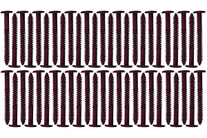 WINDOWPRO Window Shutters Panel Peg Lok Pin Pegs Screws Spikes Fasteners 3 inch 60 Pack (Burgundy/Wineberry) Exterior Vinyl Shutter Hardware Strongest Made in USA