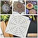 Mandala Dotting Stencils Template - Reusable Mandala Dot Painting Stencils for Painting on Wood, Airbrush and Walls Art, 16 Pack
