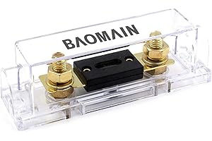 Baomain 150A ANL Fuse Holder Kit with Fuse – for Car Audio & 12V/24V Systems