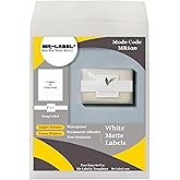 Mr-Label 1”×8” Printable White Wrap Soap Label - Cigar Band Label – Self-Adhesive Waterproof Blank Labels for Inkjet & Laser Printer – for Handmade Lotion Bars | Bath Bombs(10 Sheets|50 Labels)