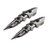 2Pcs Punk Full Armor Knuckle Joint Claw Finger Ring