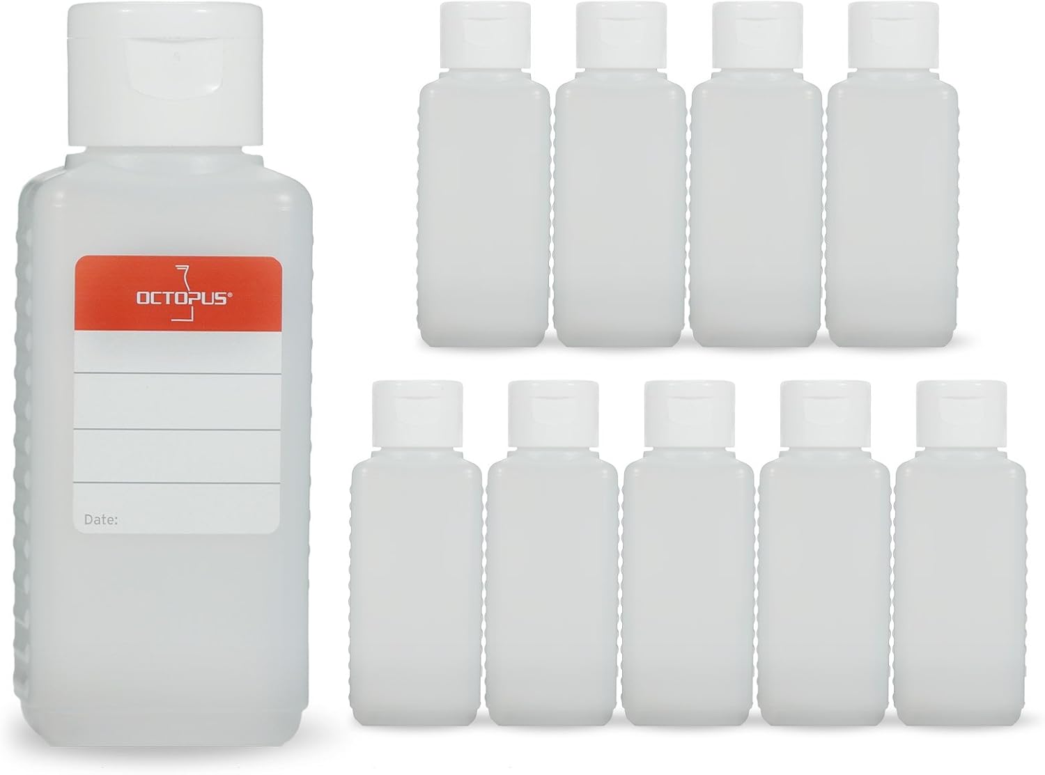 10 Flaconi In Vetro UV Marrone Da 100 Ml – Contagocce In Vetro Per Farmacia – Made In Germany, Senza Chiusura