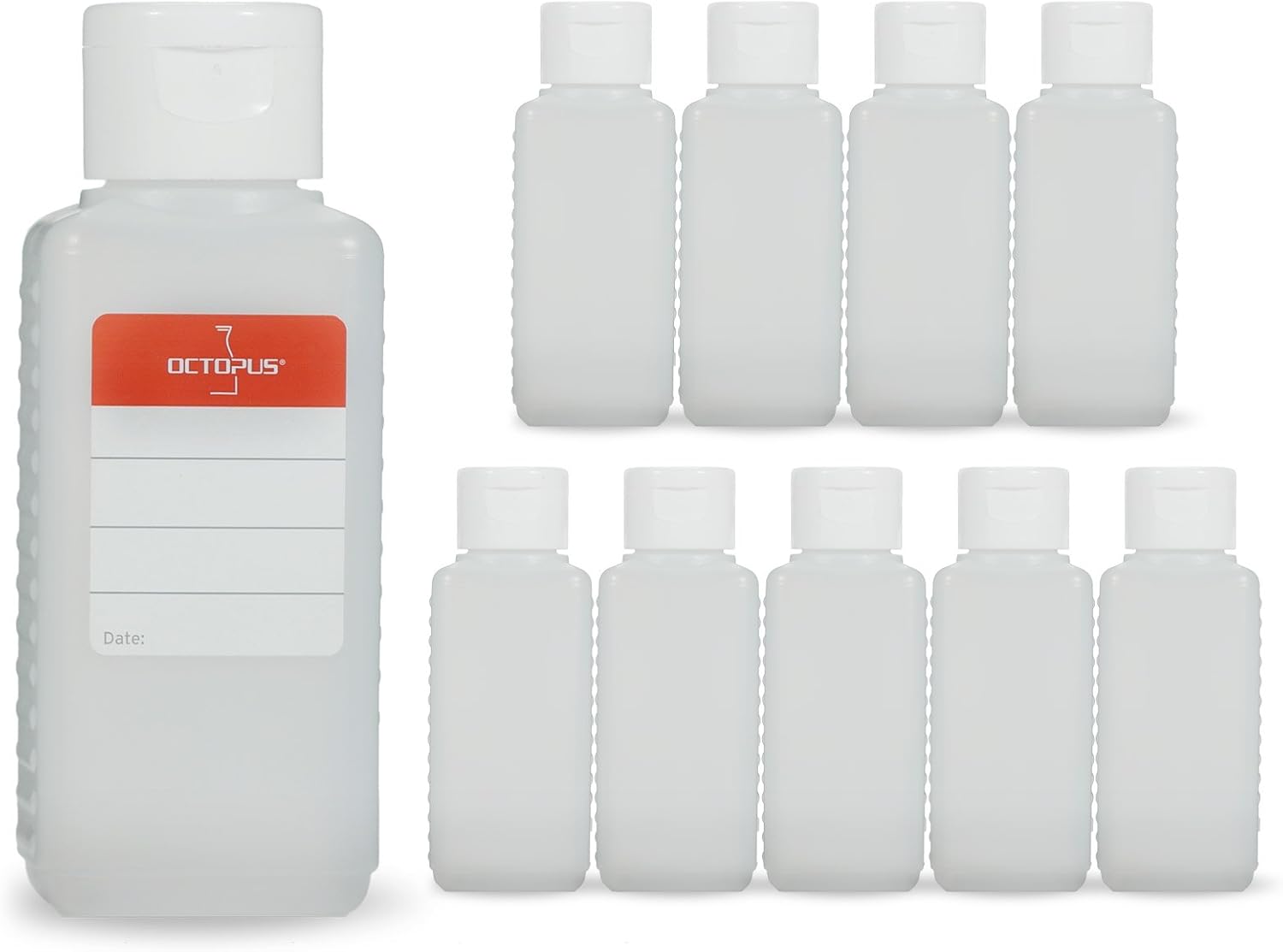 10 Flaconi In Vetro UV Marrone Da 100 Ml – Contagocce In Vetro Per Farmacia – Made In Germany, Senza Chiusura