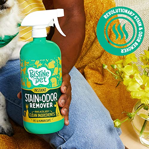 Pristine Pet Instant Stain & Odor Eliminator with Micellar Water & OXY