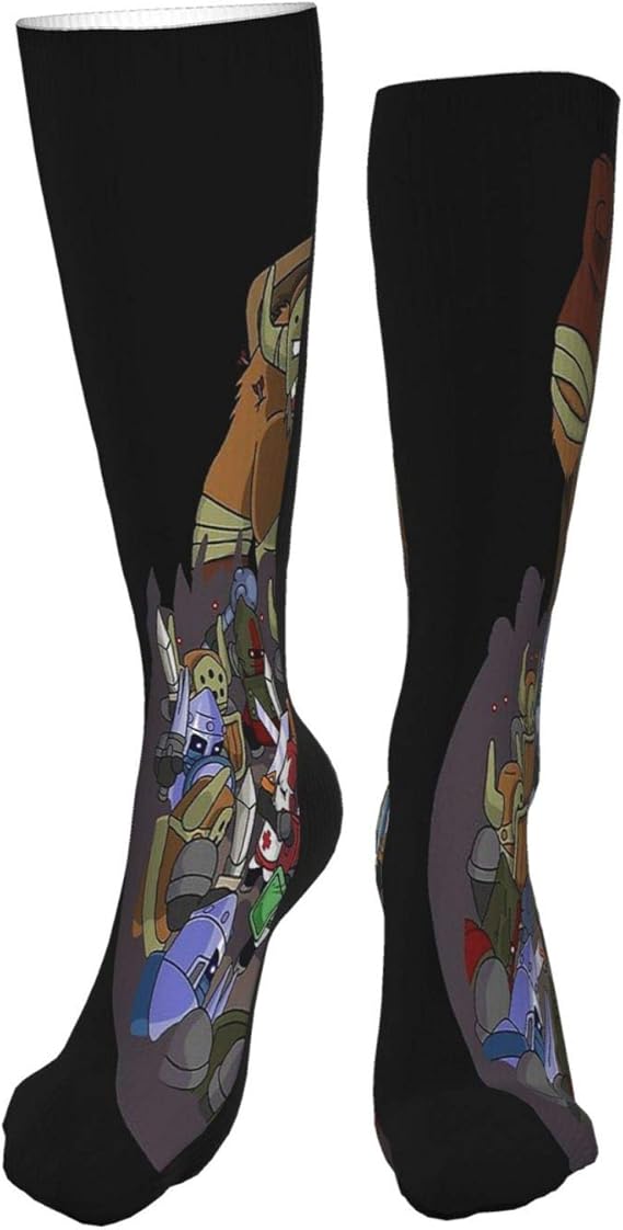 Castle Crashers 4 Swords Style Men Women Knee High Socks