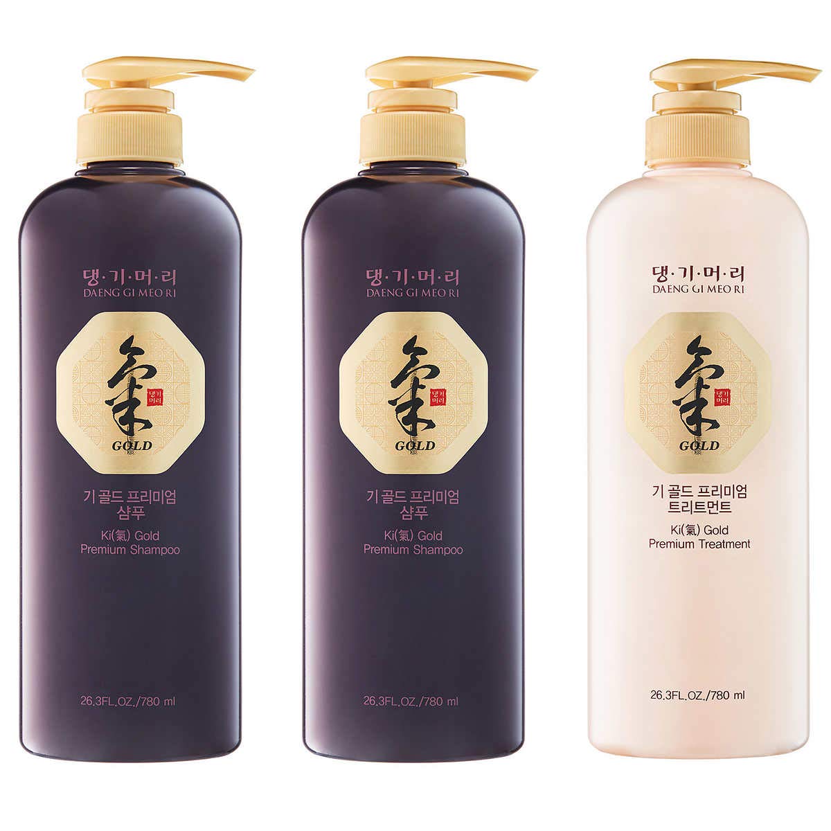 DAENG GI MEO RI Ki Gold Premium Hair Set, 3-Pack: 2 x 26 oz Shampoo and 1 x 26 oz Treatment