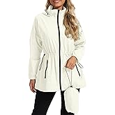 Zando Lightweight Rain Jacket Women Waterproof - Packable Windbreaker Jacket Raincoats for Women with Hood for Travel Outdoor