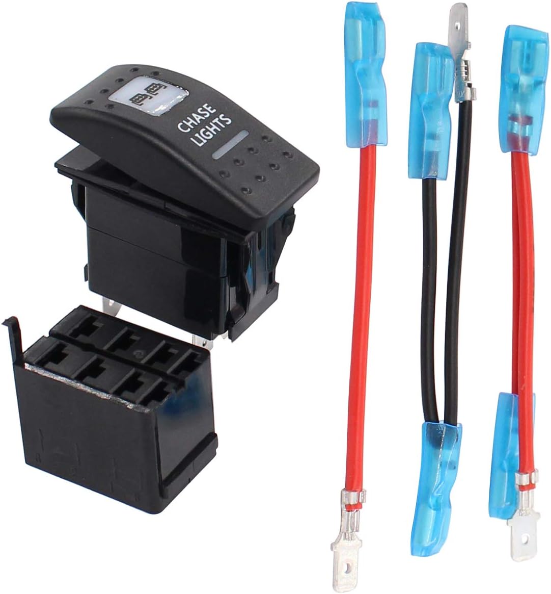 Amazon.com: MOTOKU Chase Lights Rocker Switch 5 Pin for Can Am ...